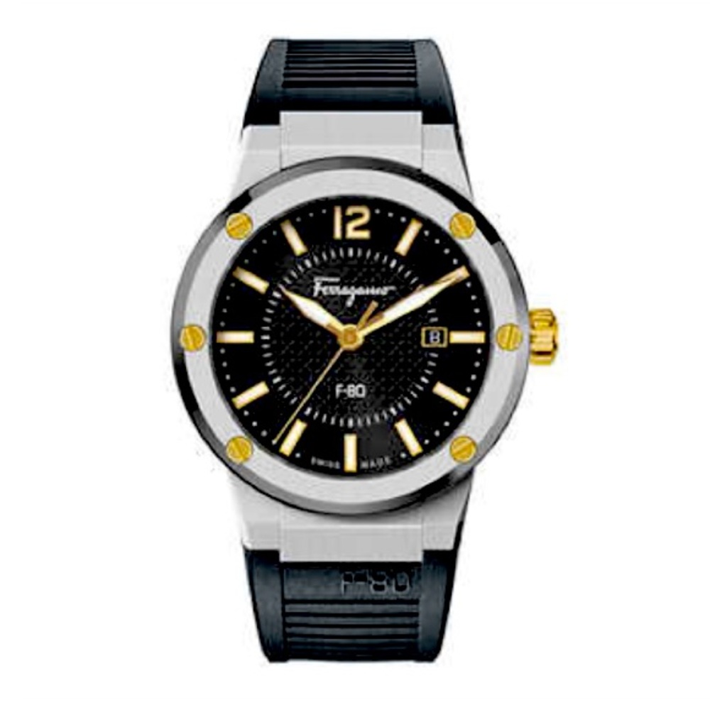 Salvatore Ferragamo F-80 Stainless Steel Men's Quartz Watch